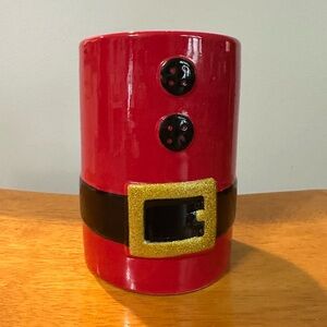 Christmas Santa Ceramic Container